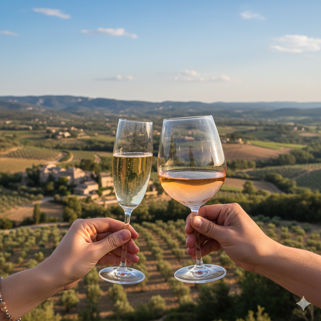 litige marque champagne et vin rosé victoire